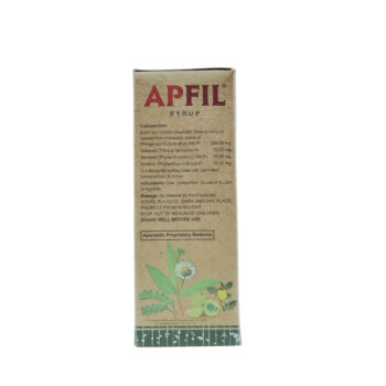 Back View-Apfil Syrup (200ml) - Green Milk Concepts