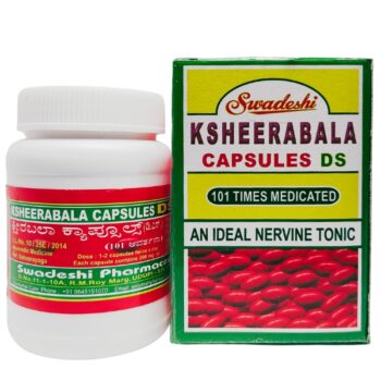 Shop now-Ksheerabala Capsules DS (100Caps) - Swadeshi Ayurved