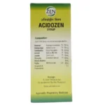 Back View-Acidozen Syrup (200ml) - Zen Labs