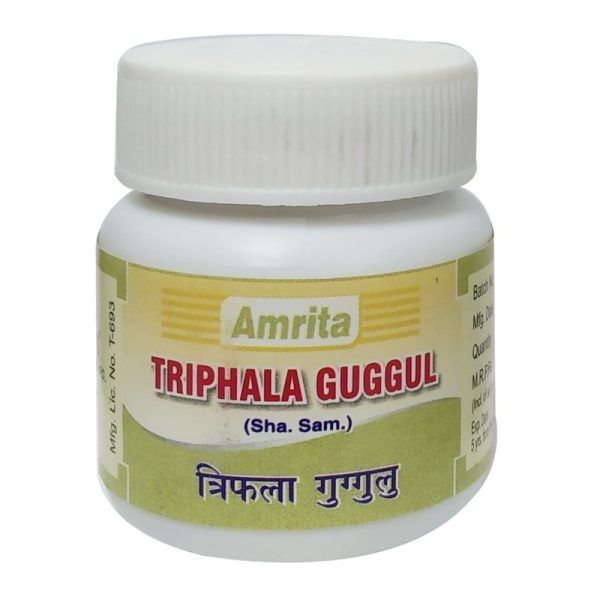 Triphala Guggulu (60Tabs) Amrita Drugs AyurCentral Online
