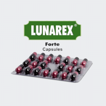 Lunarex Forte Cap (20Caps) - Charak Pharma - AyurCentral Online