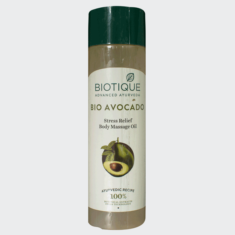 Avocado Stress Relief Body Massage Oil (200ml) Biotique AyurCentral Online