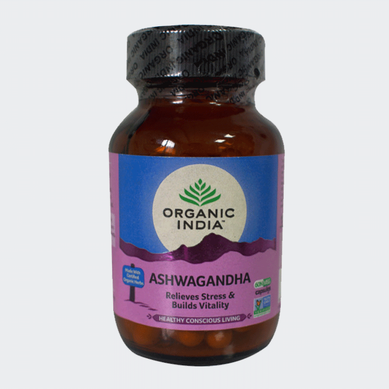 Buy Organic India Ashwagandha Capsule - 60 Capsules | Ayurcentralonline
