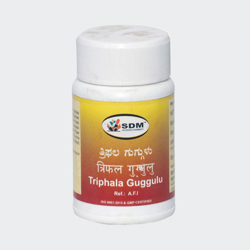 Triphala Guggulu (100Tabs) - Sdm Ayurveda - AyurCentral Online