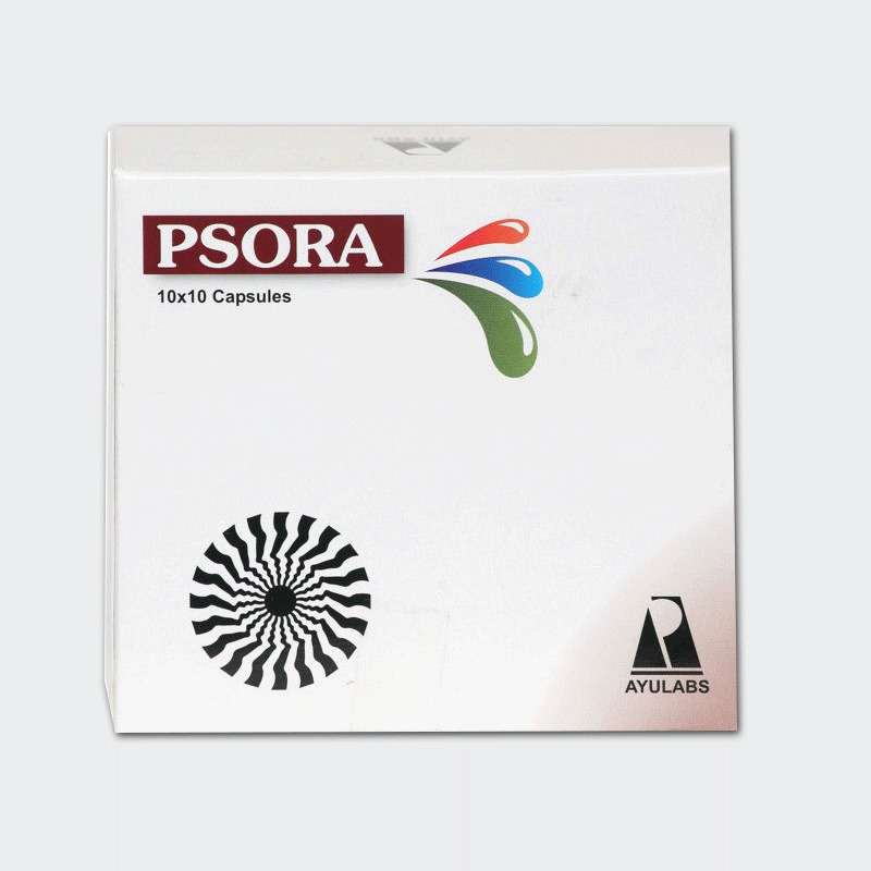 Psora Capsules (10Caps) - Ayulabs - AyurCentral Online