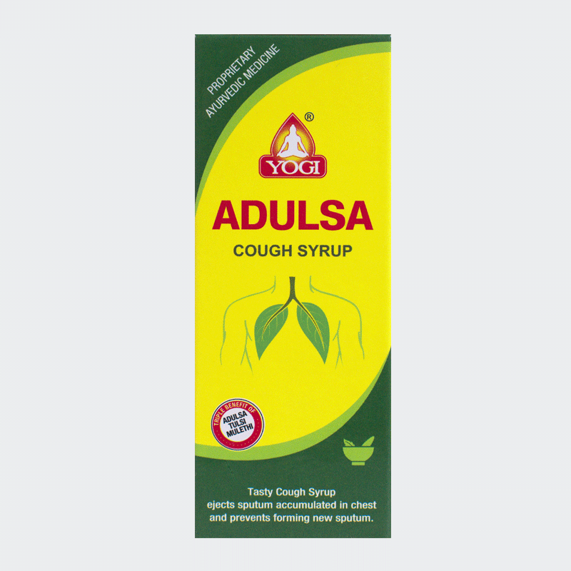 Adulsa Cough Syrup (100ml) Yogi Ayurvedic AyurCentral Online