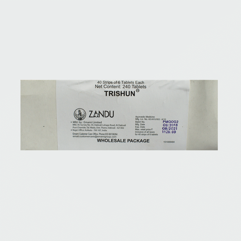 Trishun Tablet - Zandu Pharma - AyurCentral Online
