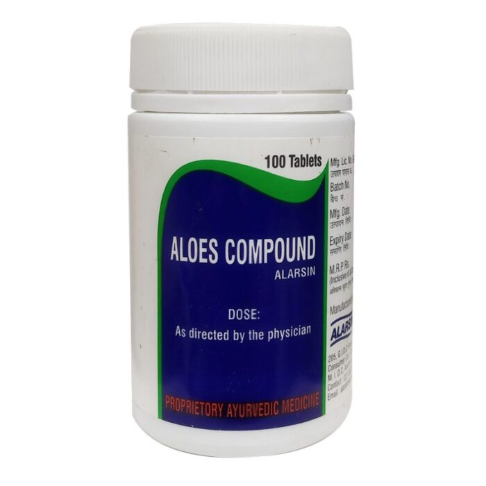 Aloes Compound Tablet (100Tabs) – Alarsin - Ayurcentral Online
