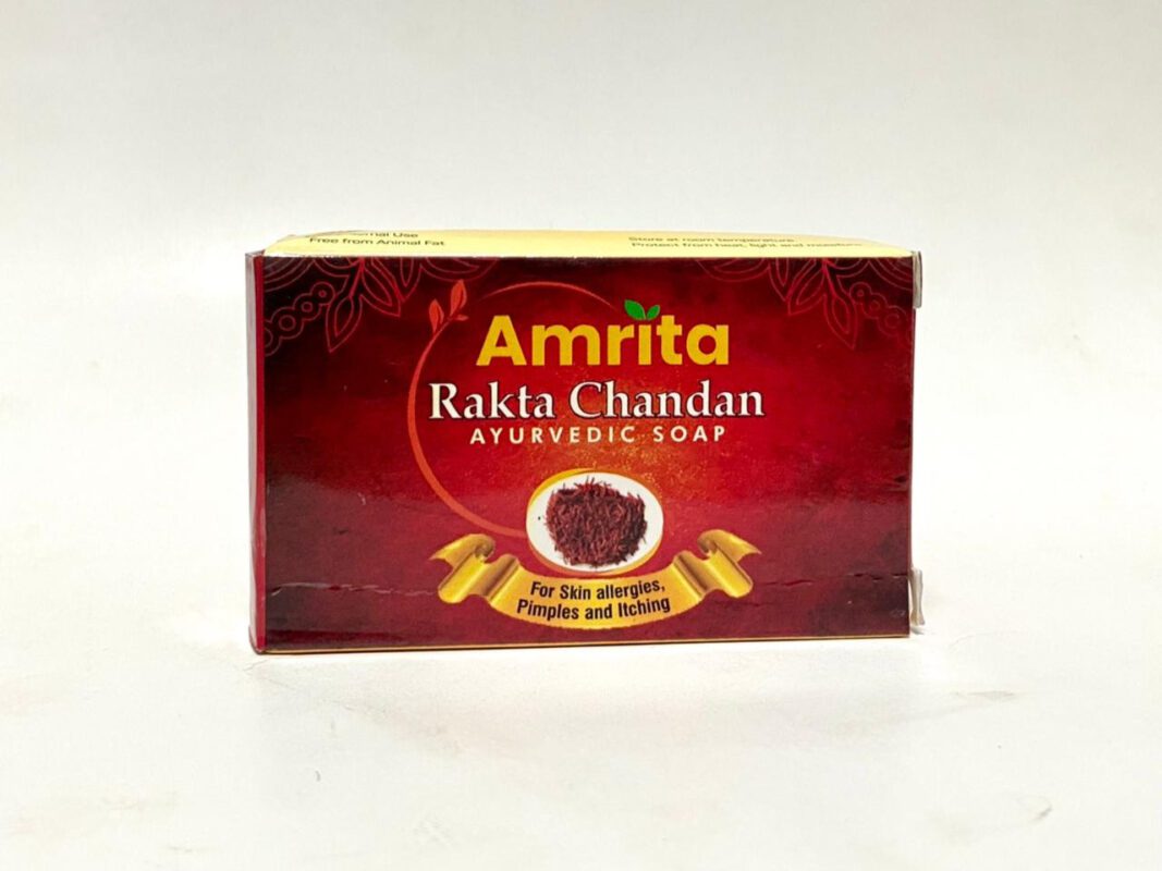 Rakta Chandan Soap - Amrita Drugs - AyurCentral Online