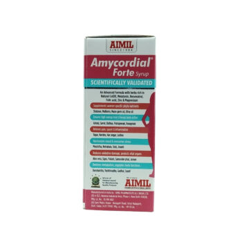Back view-Amycordial Forte Syrup Women'S Wellness (200ml) - Aimil