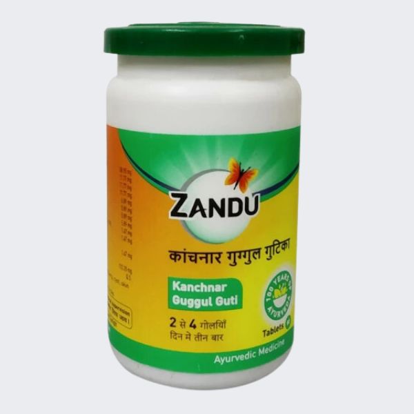 Kanchnar Guggul Vati (80Tabs) - Zandu - AyurCentral Online