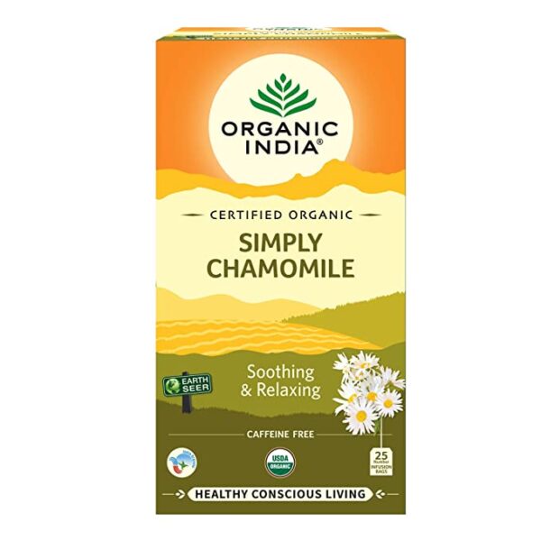 Simply Chamomile (25Bags) Organic India AyurCentral Online