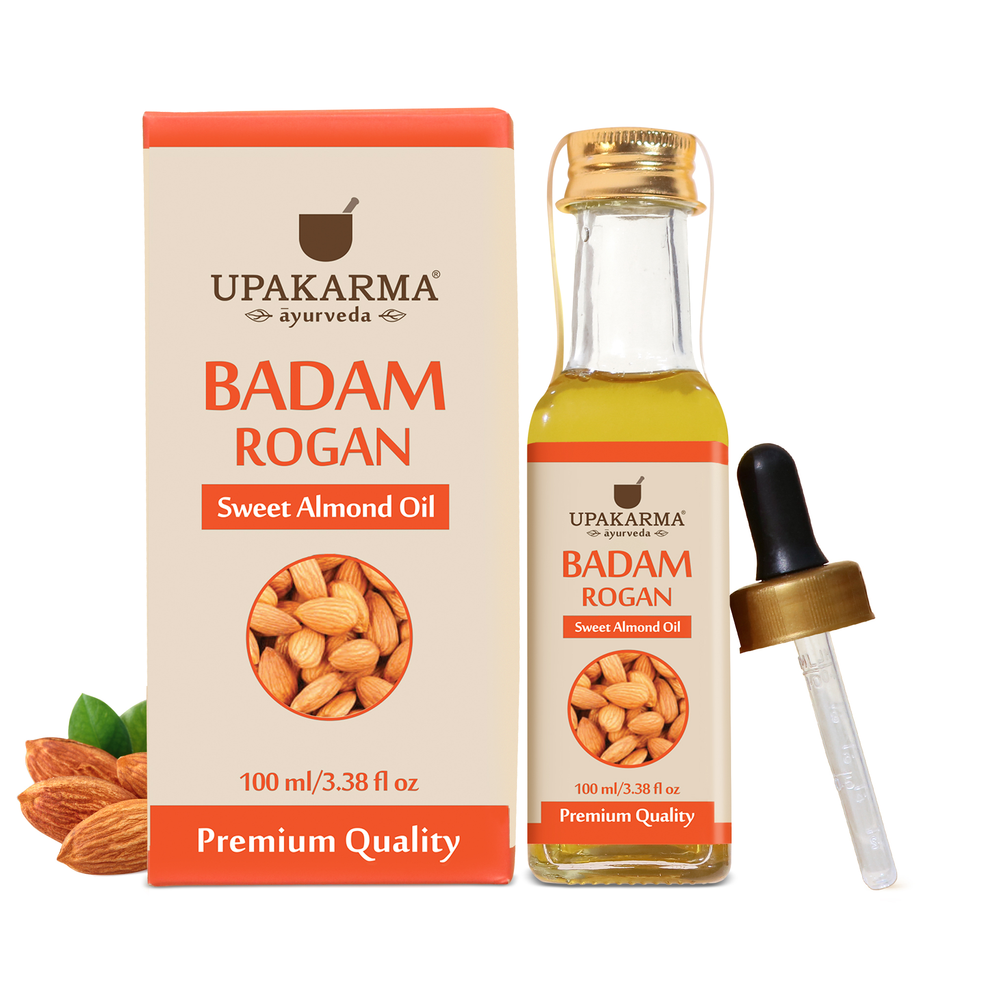 Upakarma Ayurveda Badam Rogan Sweet Almond Oil (100ml) Upkarma