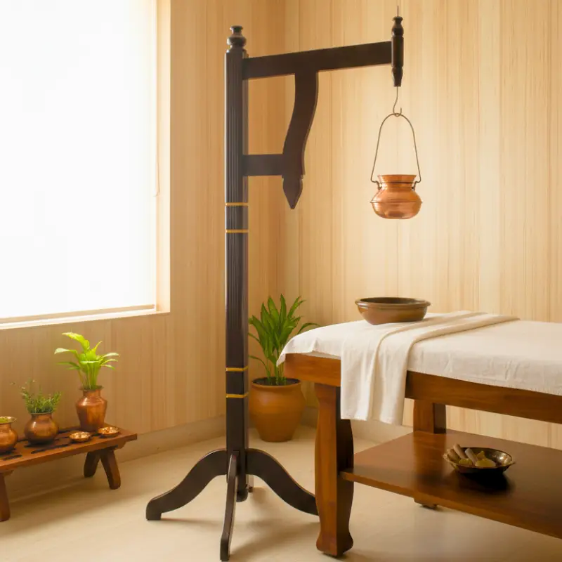 Wooden Shirodhara Stand