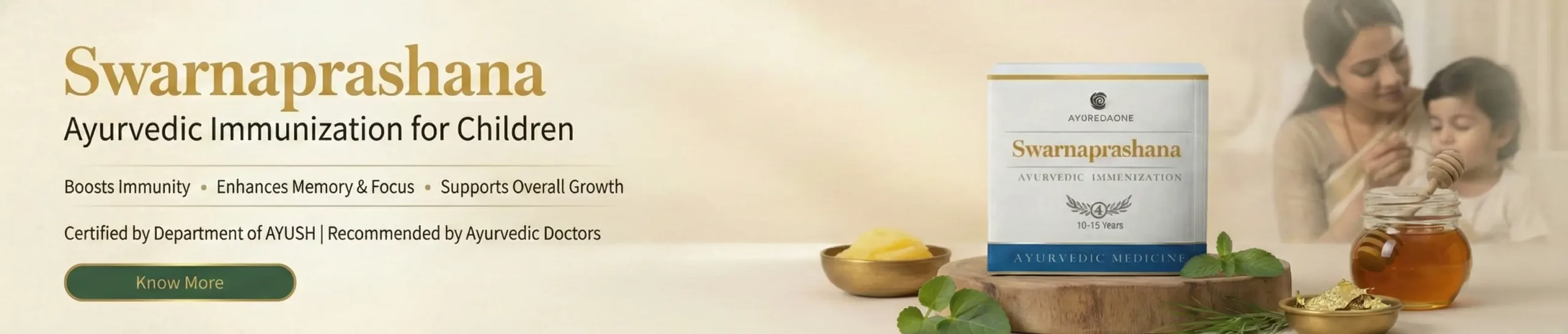 Swarnaprashana
Ayurvedic Immunization for Children