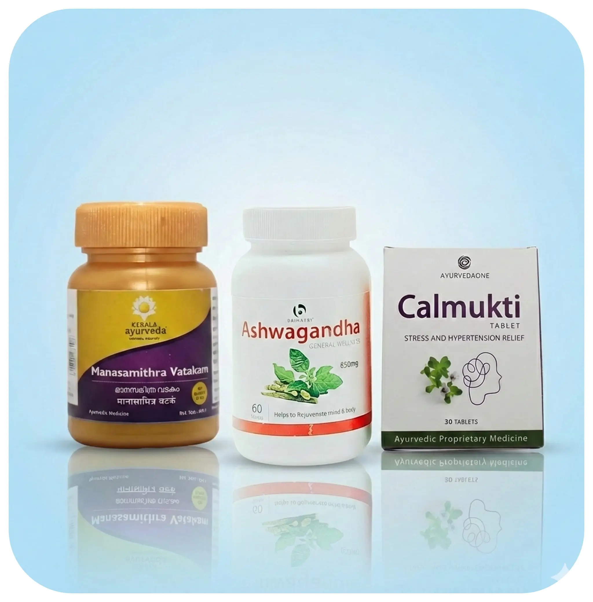 Mind and stress support Ayurvedic products