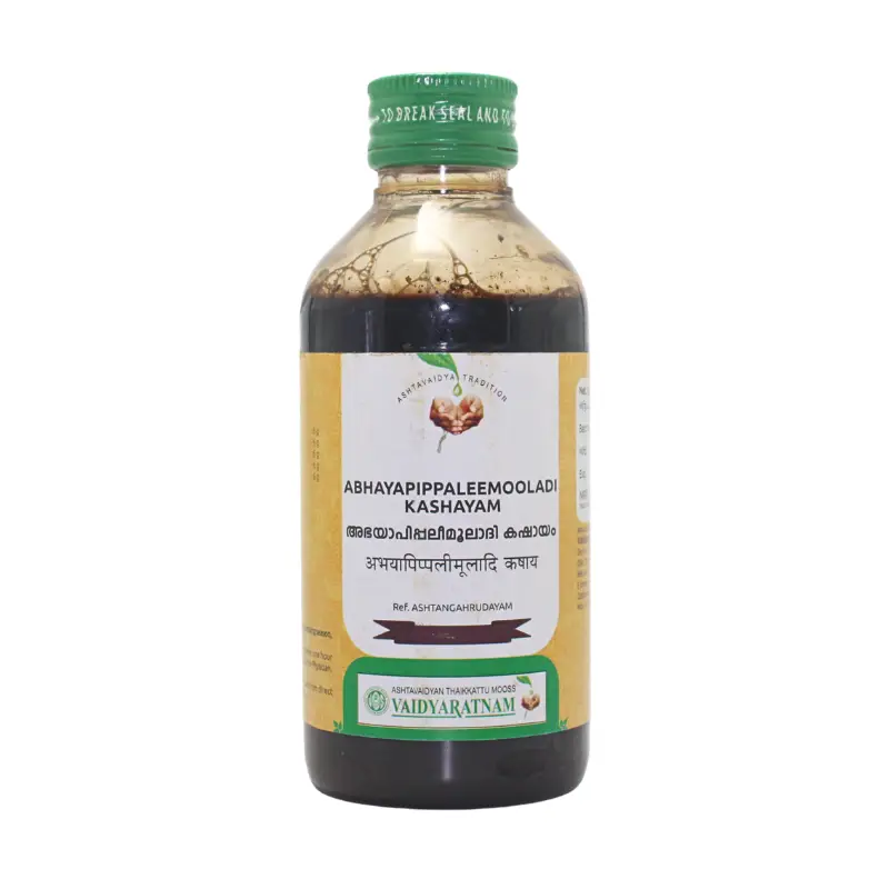 Abhayapippaleemooladi Kashayam 200 Ml - Vaidyarathnam