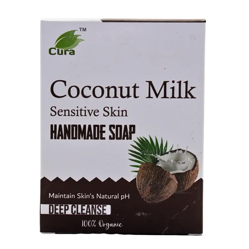 Coconut Milk Handmade Soap 125 Gm - Cura