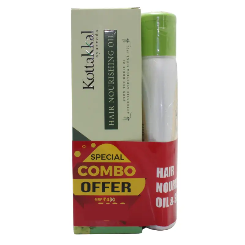 Hair Nourishing Oil & Shampoo Combo Pack 150 Ml-Kottakkal