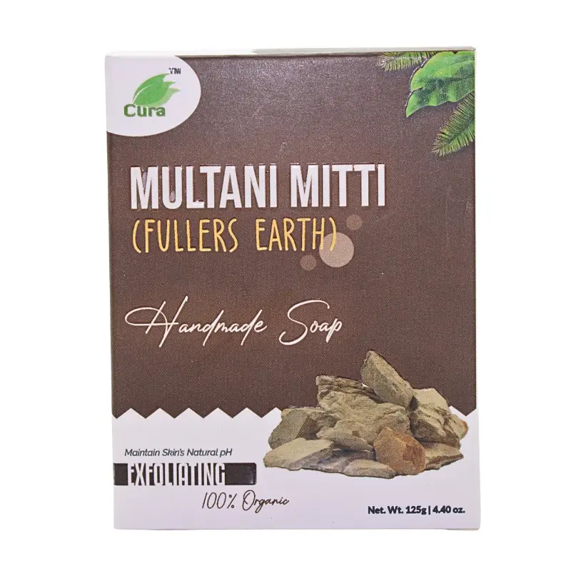 Multani Mitti Handmade Soap 125 Gm - Cura