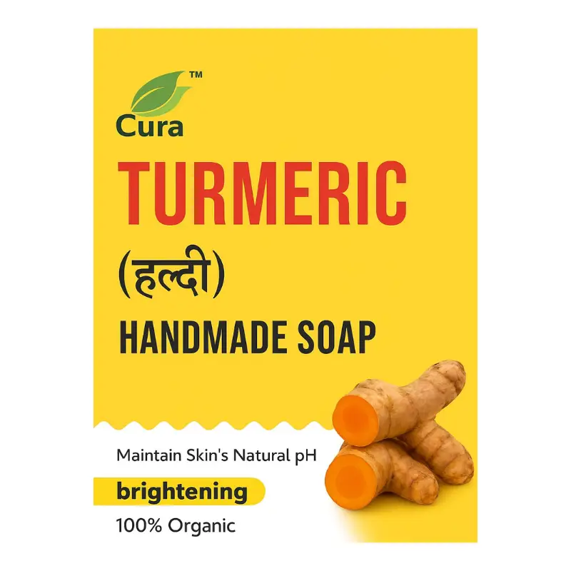 Turmeric Handmade Soap 125 Gm - Cura