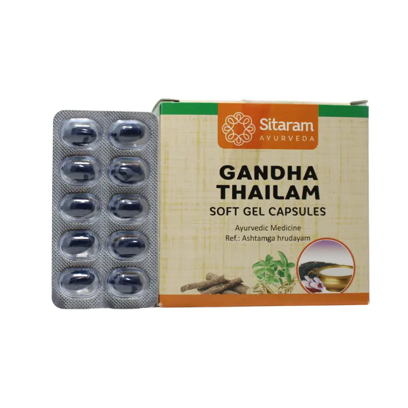 Buy SITARAM AYURVEDA PHARMACY LTD. GANDHA THAILAM SOFTGEL CAP 10C-SITARAM online